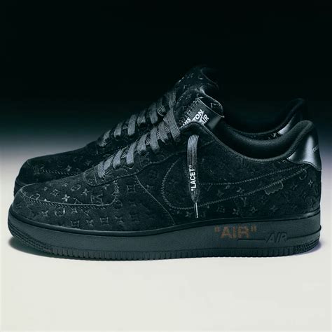 nike louis vuitton air force 1 black